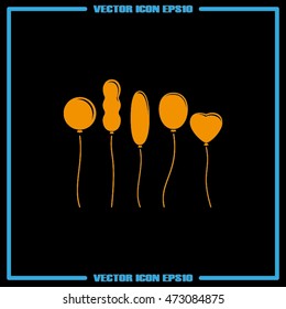 Balloons icon vector illustration eps10.