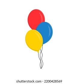 Balloons icon. Vector illustration. Isolated.
