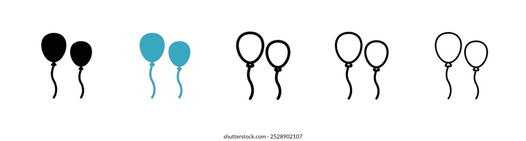 Conjunto de Ilustración vectorial de icono de globos