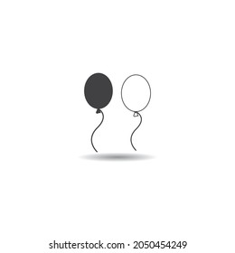 Balloons Icon Vector illustration,Simple flat symbol.