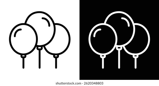 Balloons icon vector for web and mobile app. Symbol isolated.