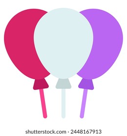 Balloons Icon for web, app, infographic, etc