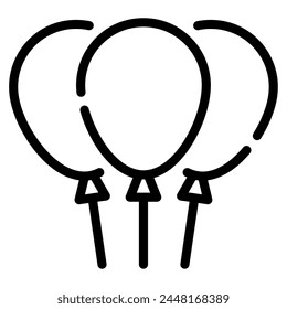 Balloons Icon for web, app, infographic, etc