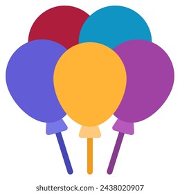 Balloons Icons for web, app, infographic, etc