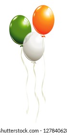Balloons in irish colors