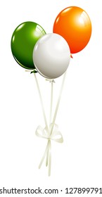 Balloons in irish colors