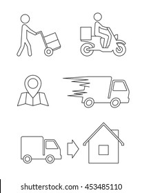 balloons: isolated, icons set on white background