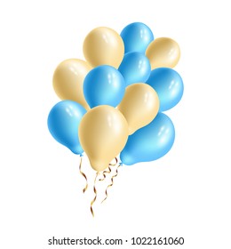 Balloons isolated on white background vector