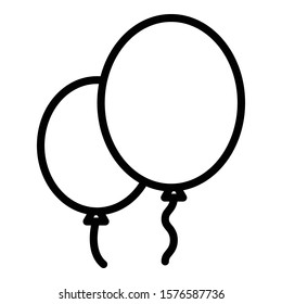 
Balloons Isolated Vector Icon which can easily modify or edit
