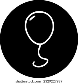 Icono de línea de globos, signo de vector de contorno, signo de pictograma de estilo lineal, símbolo, vector, arte
