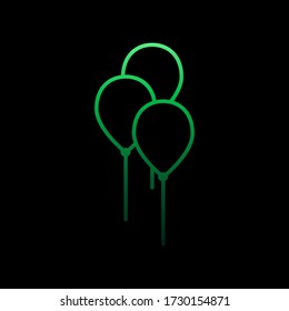 balloons line nolan icon. Simple thin line, outline vector of toys icons for ui and ux, website or mobile application