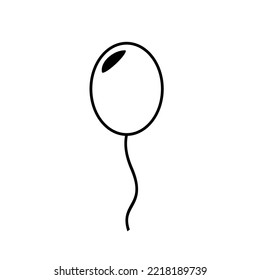 Balloons-Linie, Vektorsymbol-Sammlung