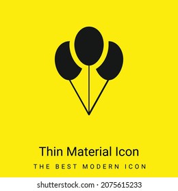 Balloons minimal bright yellow material icon