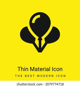 Balloons minimal bright yellow material icon