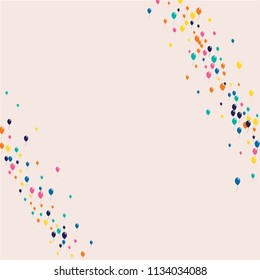 Balloons on a pink background. Celebratory background with inflated balls.