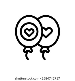 Balloons Outline Icon. Balloons Icon