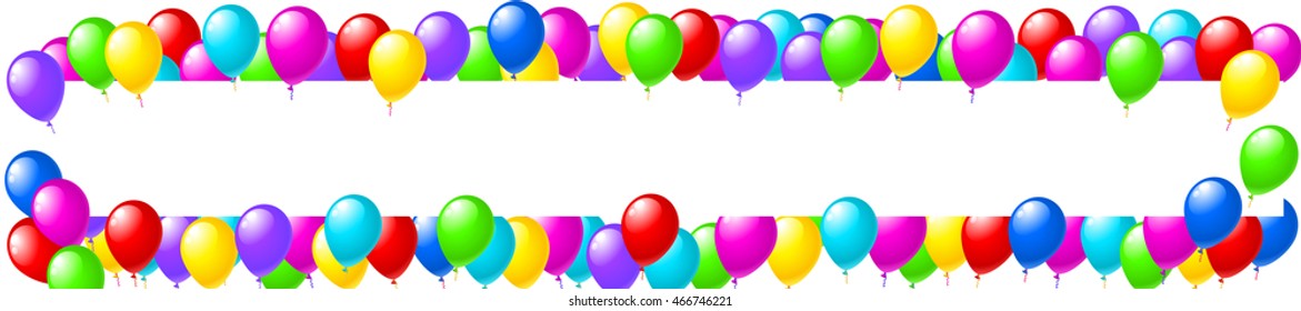 Balloons party banner eps10