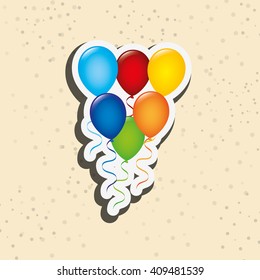 balloons party design 
