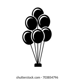 balloons party isolated icon