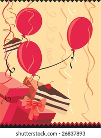 balloons party presents
