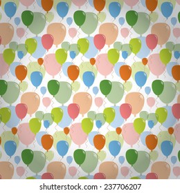 Balloons Pattern Background Stock Vector (Royalty Free) 237706207