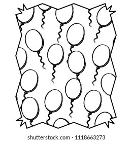 Balloons pattern design