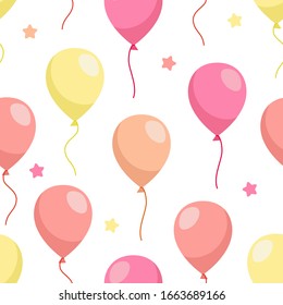 Balloons Pattern Print Design Banner Web Stock Vector (Royalty Free ...