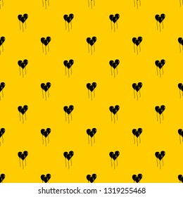 Balloons pattern seamless vector repeat geometric yellow for any design