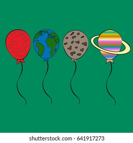 Balloons planets