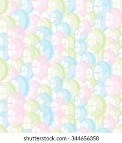 Balloons seamless pattern. Newborn baby background. Kids delicate wallpaper.