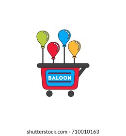 balloons sell cart