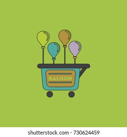 balloons sell cart