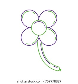 balloons shape flower stem decoration carnaval
