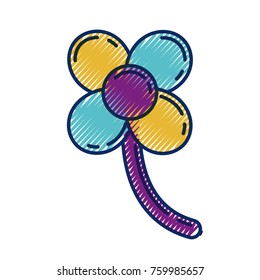 balloons shape flower stem decoration carnaval