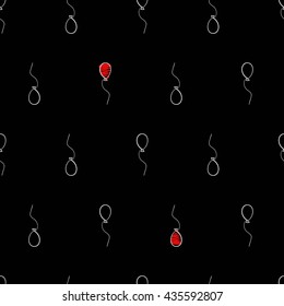 Balloons shirt pattern seamless.