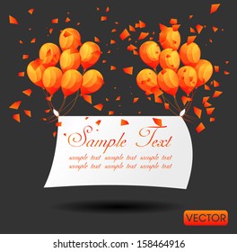 balloons with sign