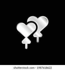 Ballons, silberplattierte Metallsymbol