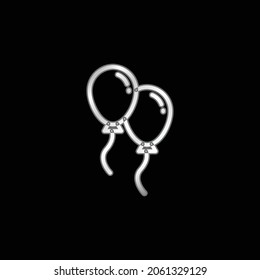 Ballons, silberplattierte Metallsymbol