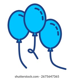 Globos Colección de icono de Vector simple