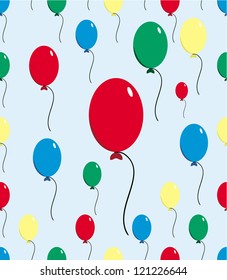 Balloons in sky