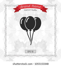 Balloons symbol icon