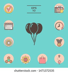 Balloons symbol icon. Element for your design
