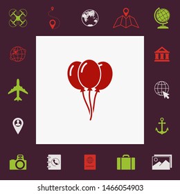 Balloons symbol icon. Graphic elements for your design