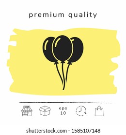 Balloons symbol icon. Graphic elements for your design