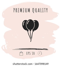 Symbol für Ballons. Grafische Elemente für Ihr Design