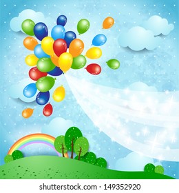 Balloons, vector