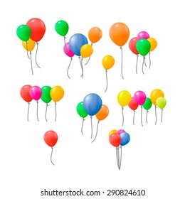 Balloons vector collection. Eps10.