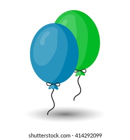 Balloons vector colorful icon