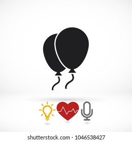 Balloons Vector icon