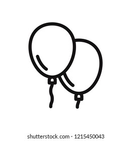 Balloons vector icon